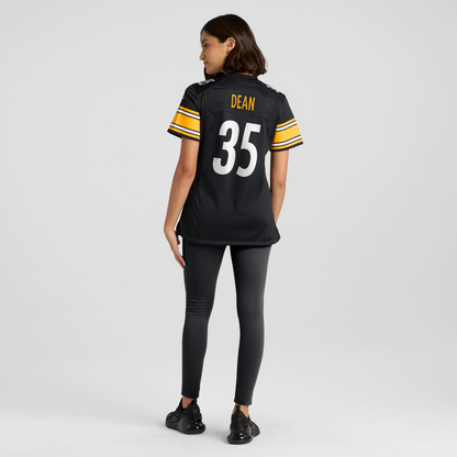 Women's Pittsburgh Steelers Jamel Dean Nike Black Team Game Jersey