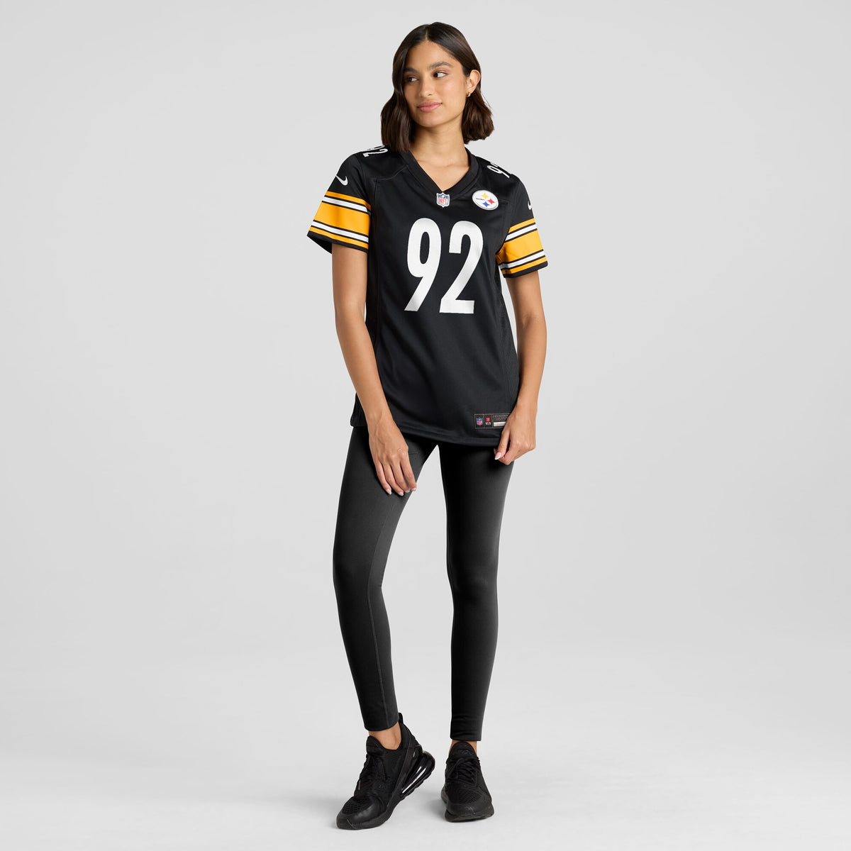 Women's Pittsburgh Steelers James Harrison Nike Black Retired Game Jersey