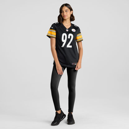 Women's Pittsburgh Steelers James Harrison Nike Black Retired Game Jersey