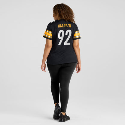 Women's Pittsburgh Steelers James Harrison Nike Black Retired Game Jersey