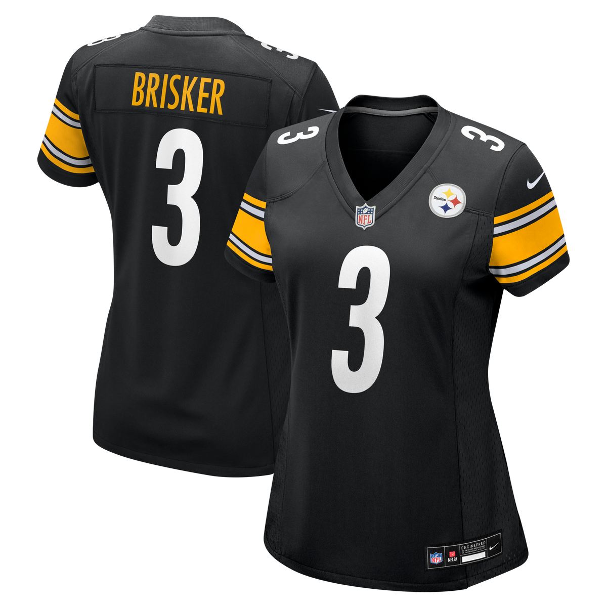 Women's Pittsburgh Steelers Jaquan Brisker Nike Black Team Game Jersey