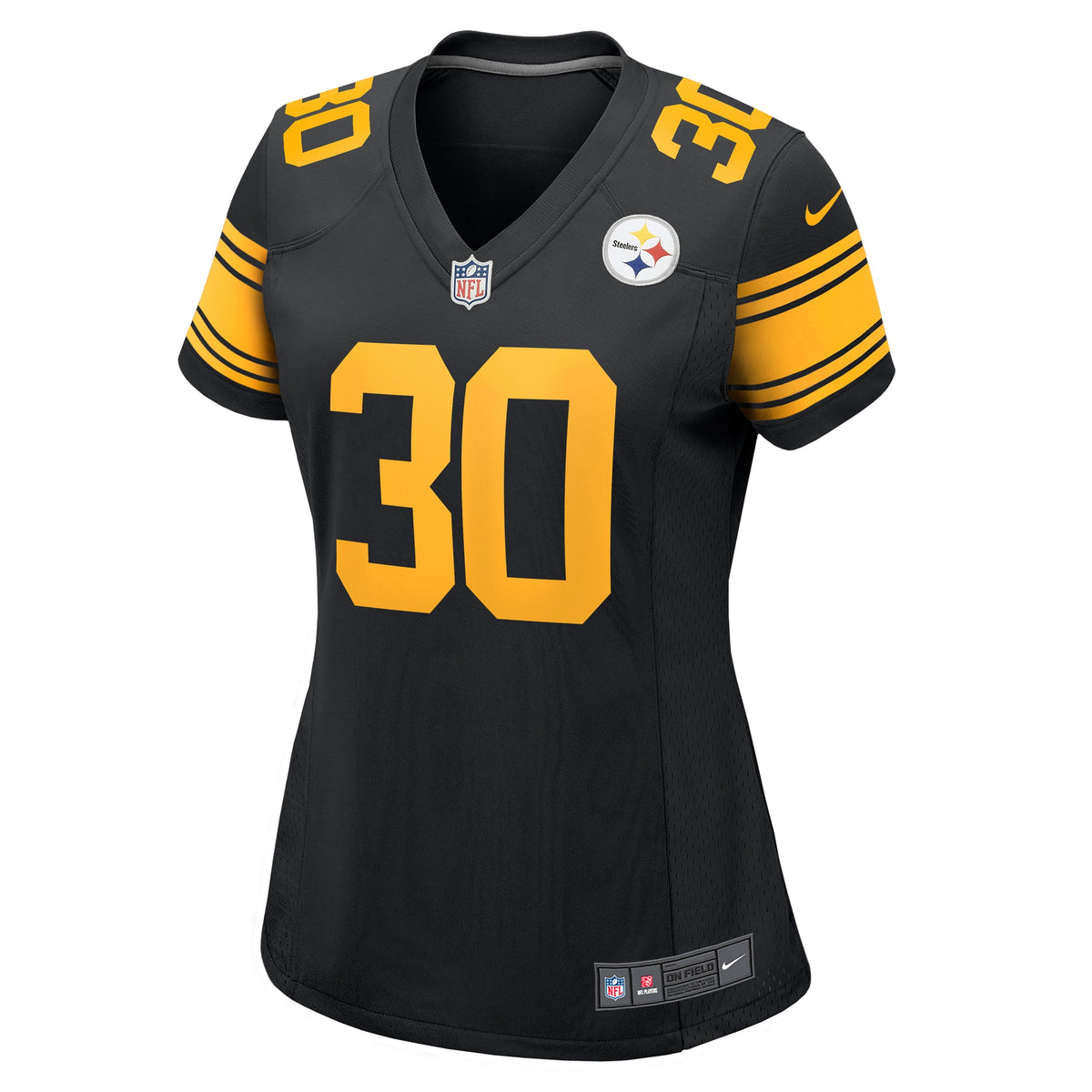 Women's Pittsburgh Steelers Jaylen Warren Nike Black Alternate Game Jersey