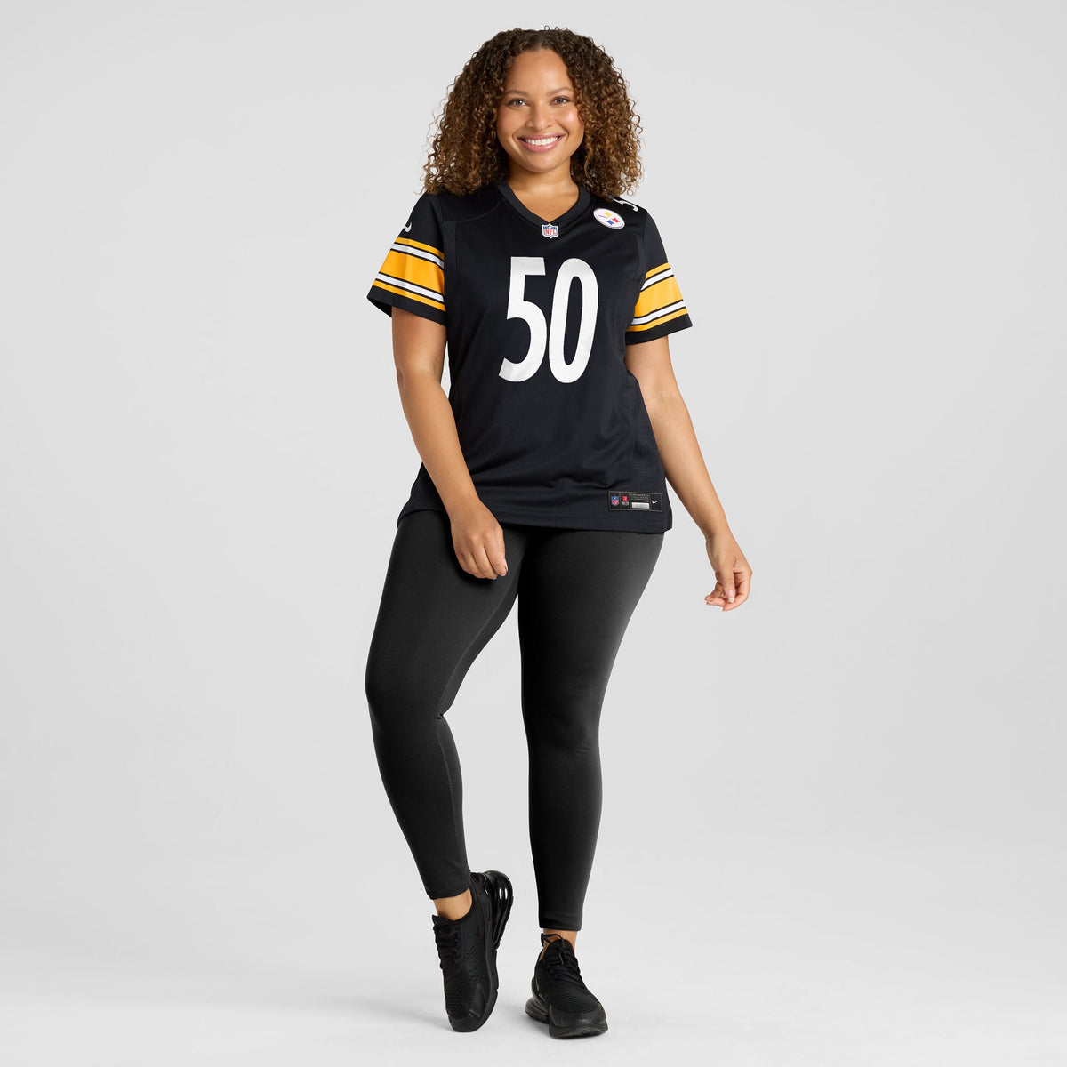 Women's Pittsburgh Steelers Malik Harrison Nike Black Team Game Jersey