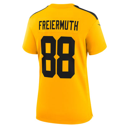 Women's Pittsburgh Steelers Pat Freiermuth Nike Gold Alternate 1933 Throwback Game Jersey