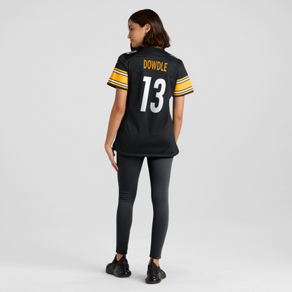 Women's Pittsburgh Steelers Rico Dowdle Nike Black Team Game Jersey