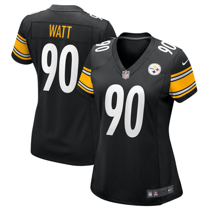Women's Pittsburgh Steelers T.J. Watt Nike Black Team Game Jersey