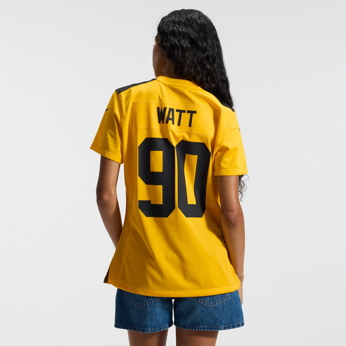 Women's Pittsburgh Steelers T.J. Watt Nike Gold Alternate 1933 Throwback Game Jersey