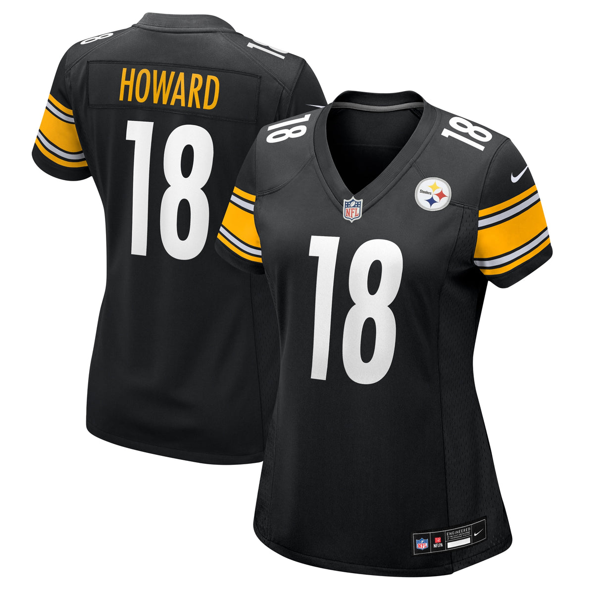 Women's Pittsburgh Steelers Will Howard Nike Black Team Game Jersey