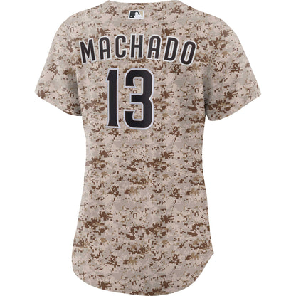 Women's San Diego Padres Manny Machado Nike Camo USMC Alternate Replica Player Jersey