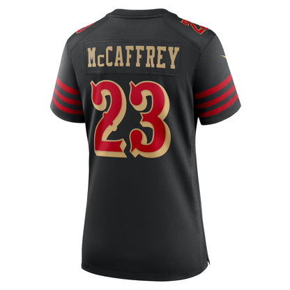 Women's San Francisco 49ers Christian McCaffrey Nike Black 2025 Rivalries Collection Game Jersey