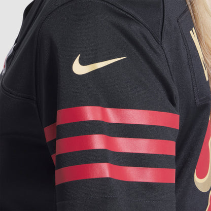 Women's San Francisco 49ers Christian McCaffrey Nike Black 2025 Rivalries Collection Game Jersey