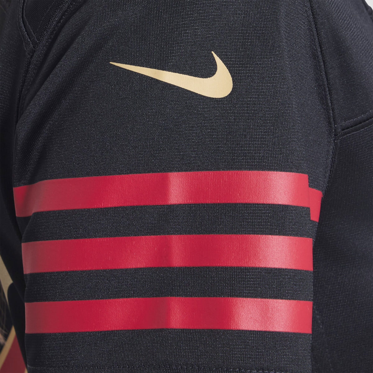 Women's San Francisco 49ers Fred Warner Nike Black 2025 Rivalries Collection Game Jersey