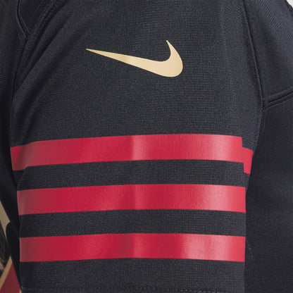 Women's San Francisco 49ers Fred Warner Nike Black 2025 Rivalries Collection Game Jersey