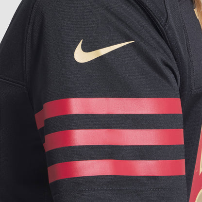 Women's San Francisco 49ers Fred Warner Nike Black 2025 Rivalries Collection Game Jersey