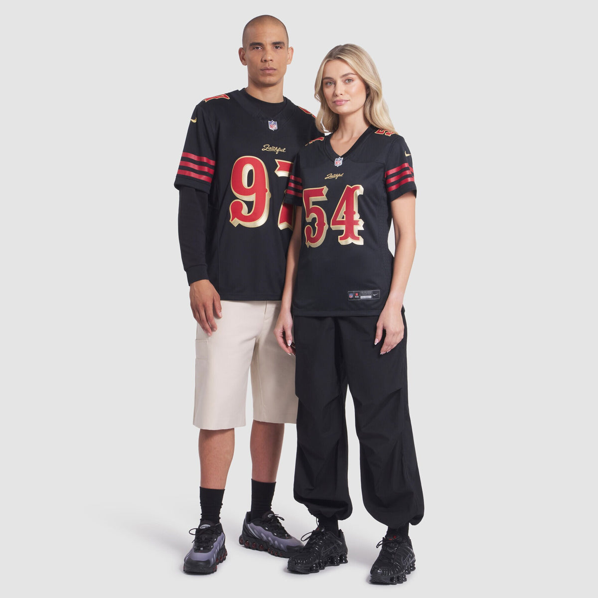 Women's San Francisco 49ers Fred Warner Nike Black 2025 Rivalries Collection Game Jersey