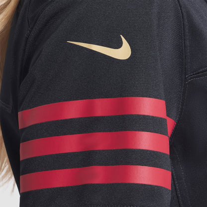 Women's San Francisco 49ers The Faithful Nike Black 2025 Rivalries Collection Game Jersey