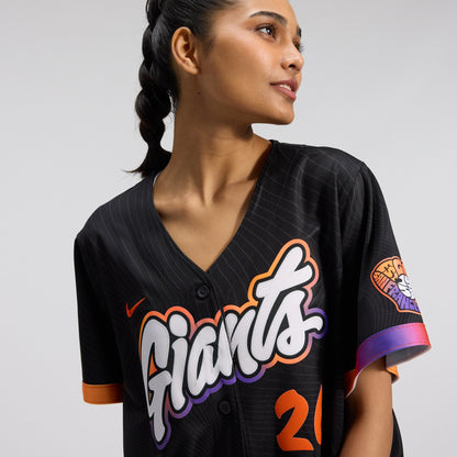 Women's San Francisco Giants Matt Chapman Nike Anthracite 2025 City Connect Limited Jersey