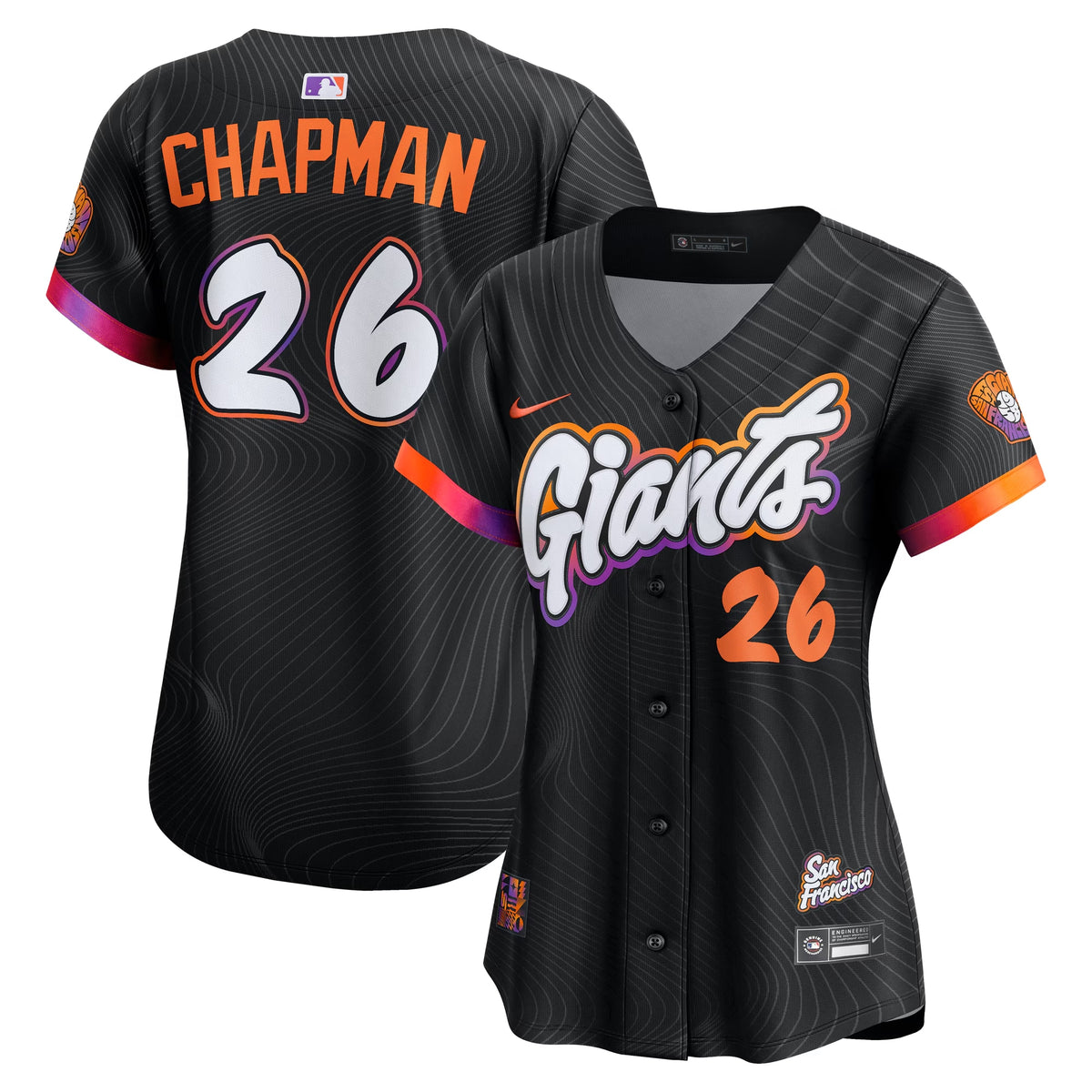 Women's San Francisco Giants Matt Chapman Nike Anthracite 2025 City Connect Limited Jersey
