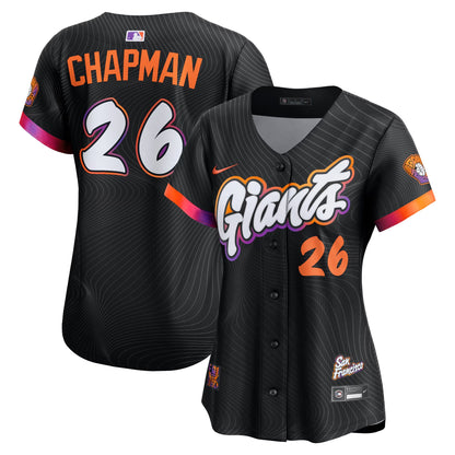 Women's San Francisco Giants Matt Chapman Nike Anthracite 2025 City Connect Limited Jersey