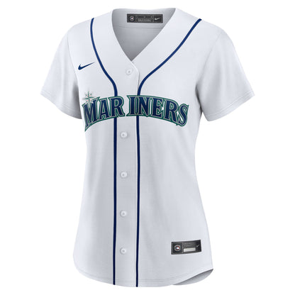 Women's Seattle Mariners Bryan Woo Nike White Home Replica Jersey