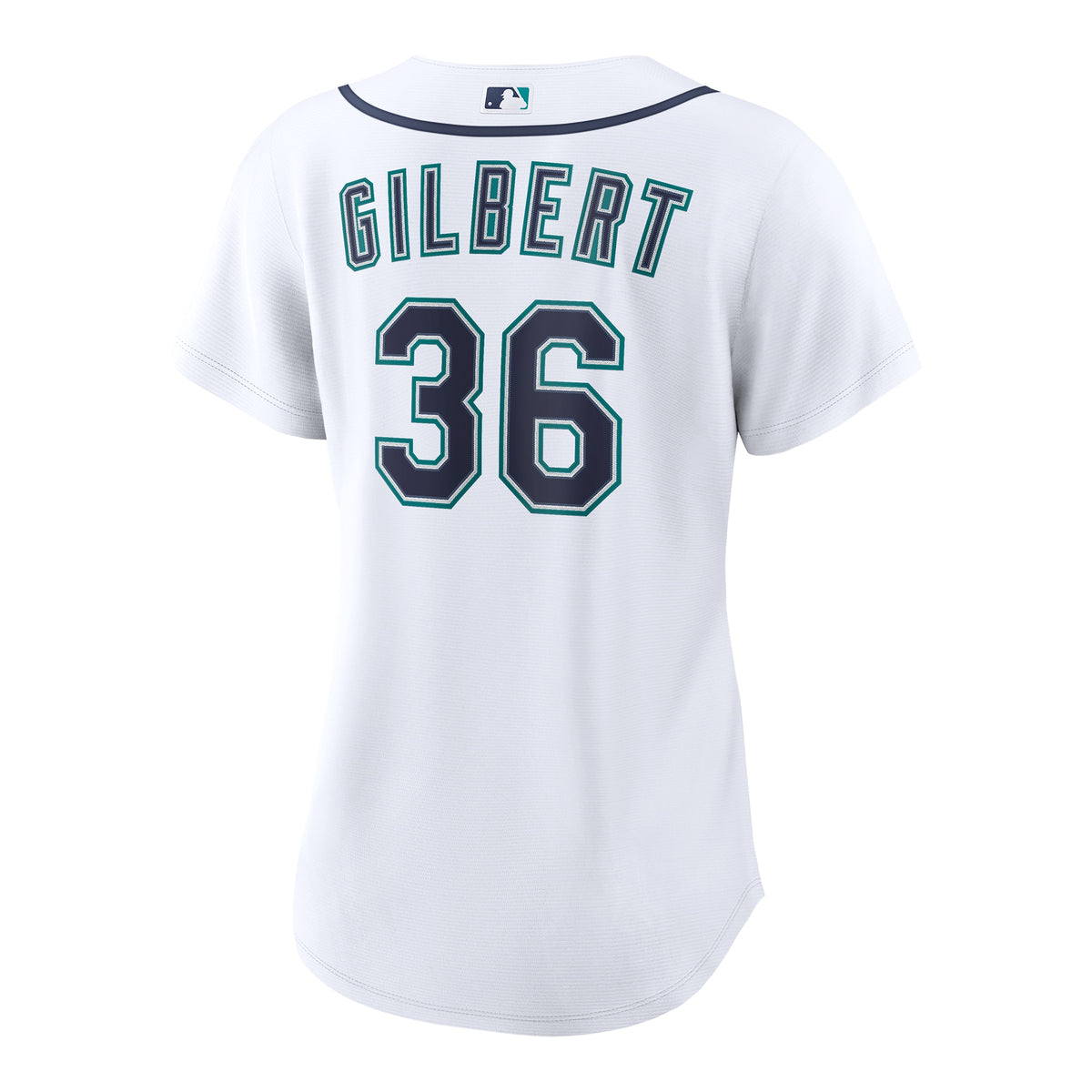 Women's Seattle Mariners Logan Gilbert Nike White Home Replica Jersey