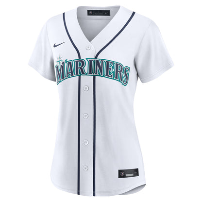 Women's Seattle Mariners Luke Raley Nike White Home Replica Jersey