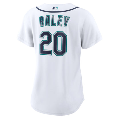 Women's Seattle Mariners Luke Raley Nike White Home Replica Jersey