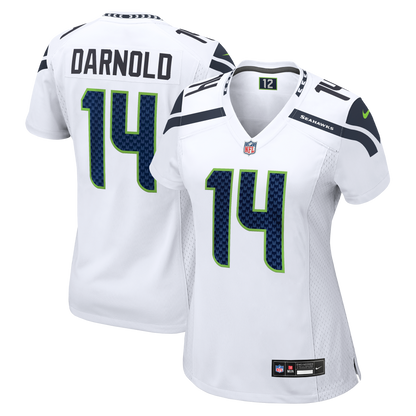 Women's Seattle Seahawks Sam Darnold Nike White Game Jersey