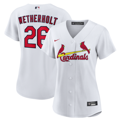 Women's St. Louis Cardinals JJ Wetherholt Nike White Home Replica Jersey