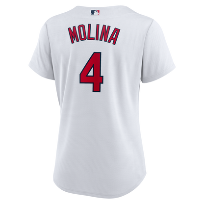 Women's St. Louis Cardinals Yadier Molina Nike White Home Replica Jersey