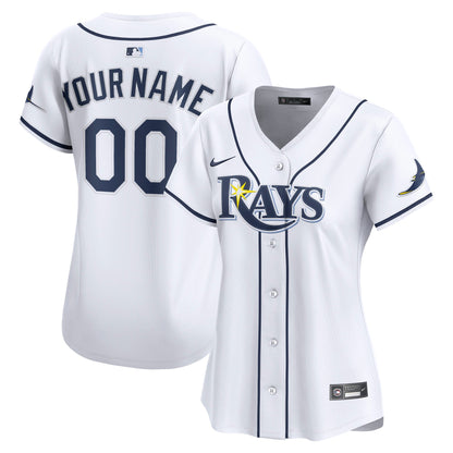 Women's Tampa Bay Rays Nike White Home Limited Custom Jersey