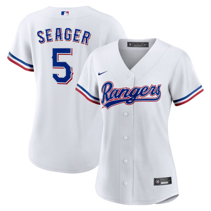 Women's Texas Rangers Corey Seager Nike White Home Replica Player Jersey