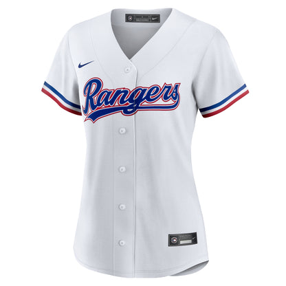 Women's Texas Rangers Nike White #1 Mom Home Replica Jersey