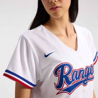 Women's Texas Rangers Nike White Home Replica Team Jersey