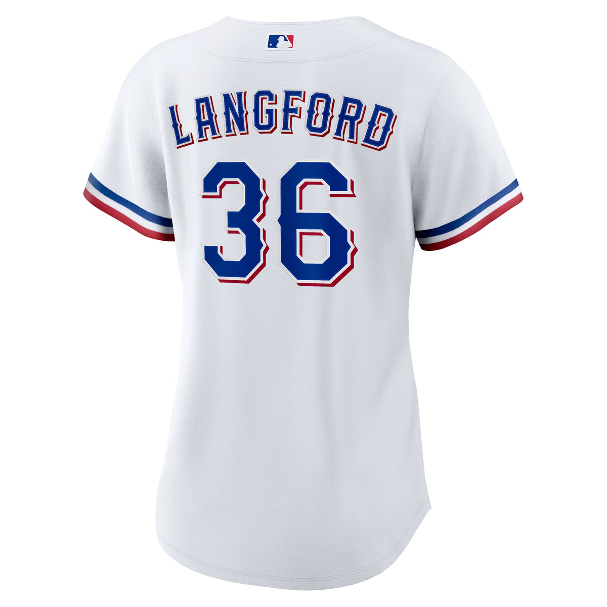 Women's Texas Rangers Wyatt Langford Nike White Home Replica Jersey