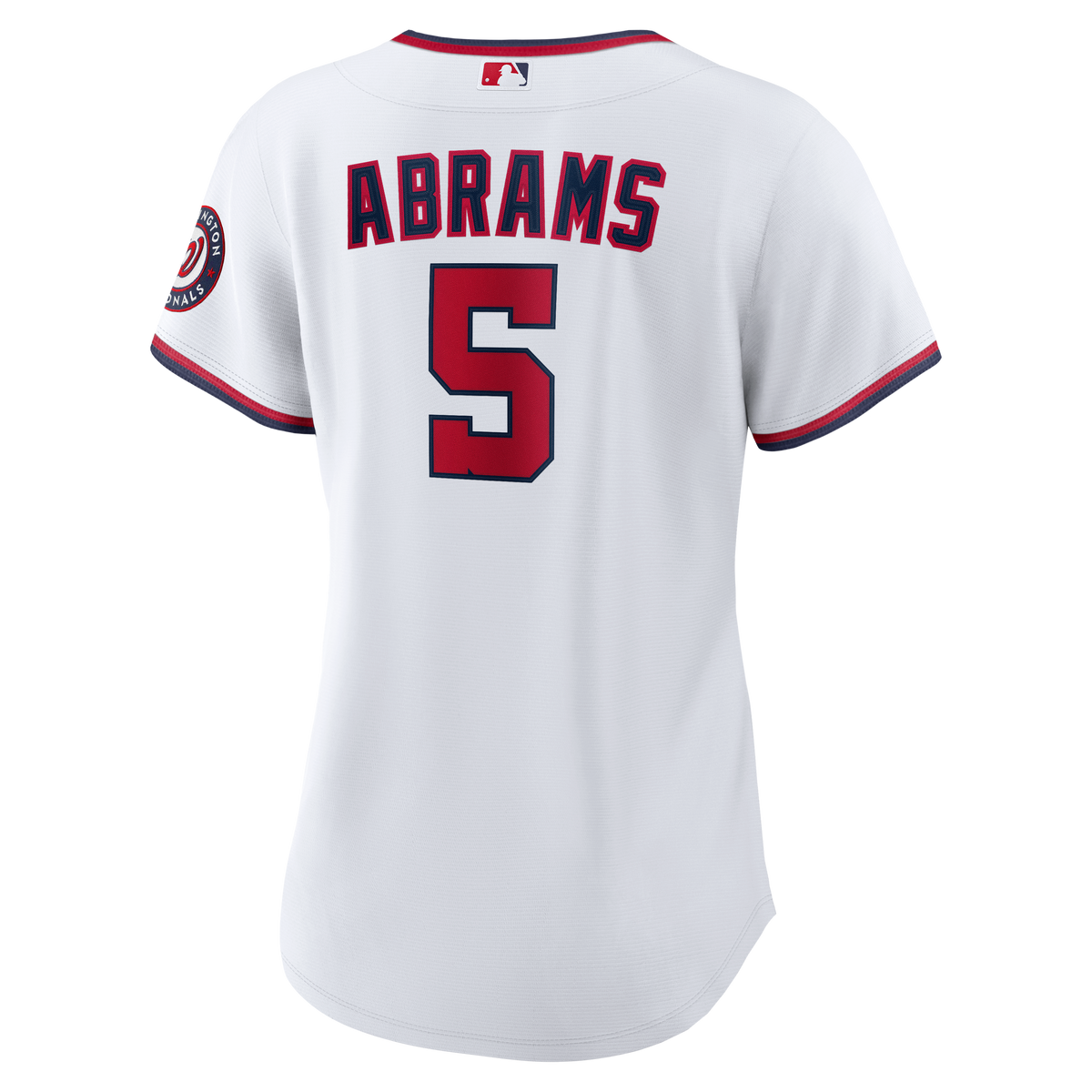 Women's Washington Nationals CJ Abrams Nike White Home Replica Player Jersey