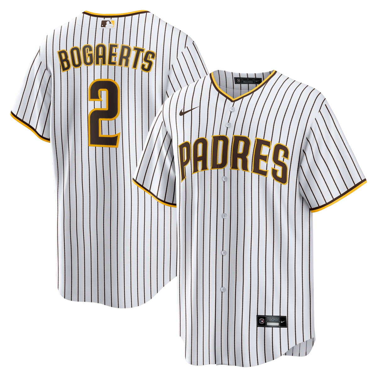 Xander Bogaerts San Diego Padres Nike Home Official Replica Player Jersey White/Brown