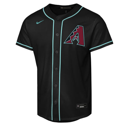 Youth Arizona Diamondbacks Corbin Carroll Nike Black Alternate Replica Jersey
