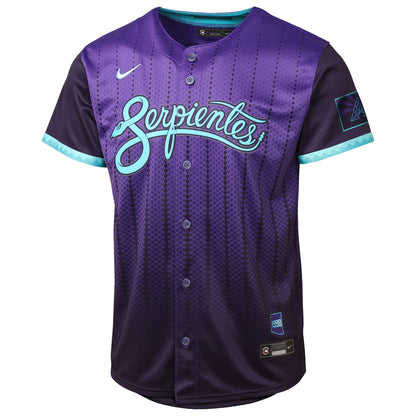 Youth Arizona Diamondbacks Corbin Carroll Nike Purple 2025 City Connect Limited Player Jersey