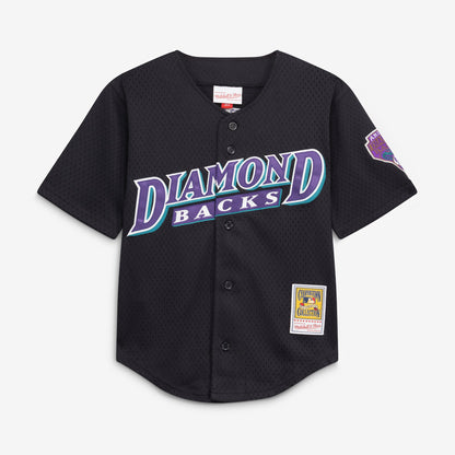 Youth Arizona Diamondbacks Randy Johnson Mitchell & Ness Black Cooperstown Collection Mesh Batting Practice Jersey