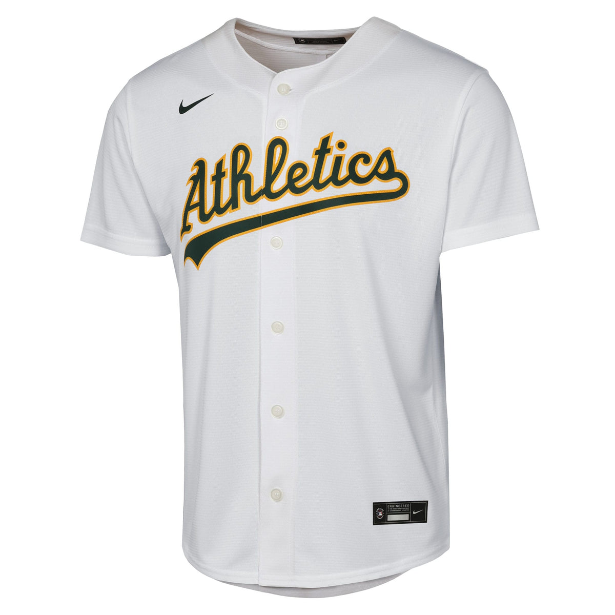 Youth Athletics Zack Gelof Nike White Home Replica Player Jersey