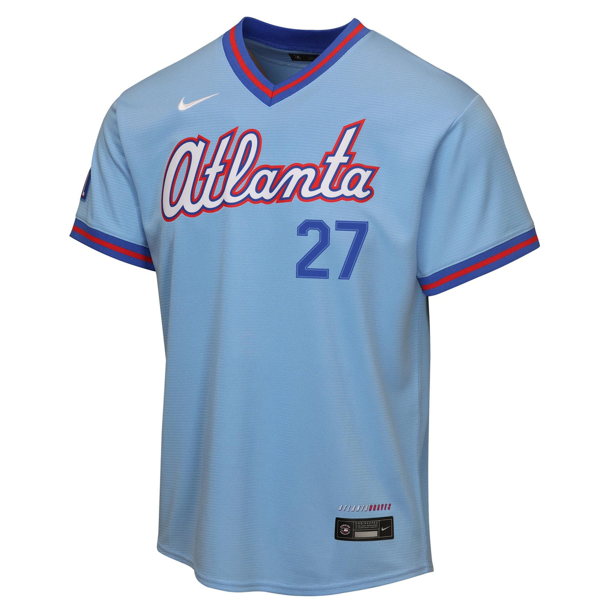 Youth Atlanta Braves Austin Riley Nike Powder Blue 2026 City Connect Stadium Jersey