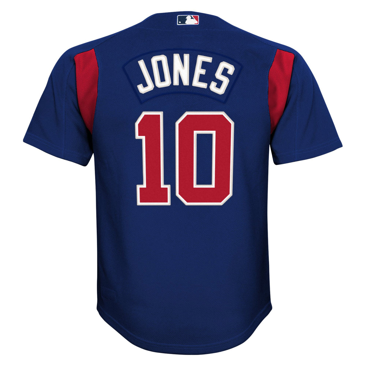 Youth Atlanta Braves Chipper Jones Mitchell & Ness Navy Cooperstown Collection Mesh Batting Practice Jersey