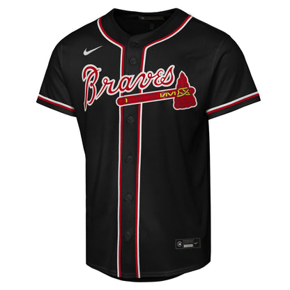 Youth Atlanta Braves Ronald Acuí±a Jr. Nike Black Fashion Replica Player Jersey