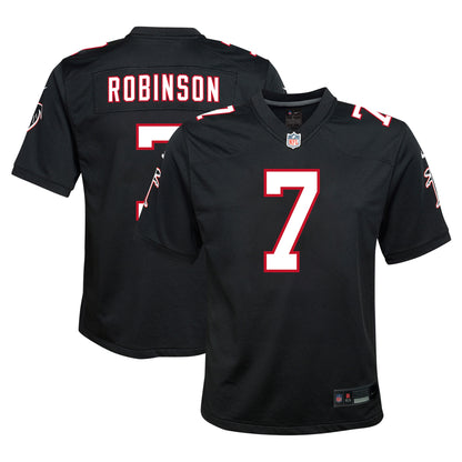 Youth Atlanta Falcons Bijan Robinson Nike Black Game Jersey