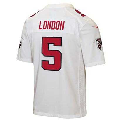 Youth Atlanta Falcons Drake London Nike White Game Jersey