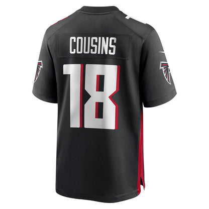 Youth Atlanta Falcons Kirk Cousins Nike Black Game Jersey