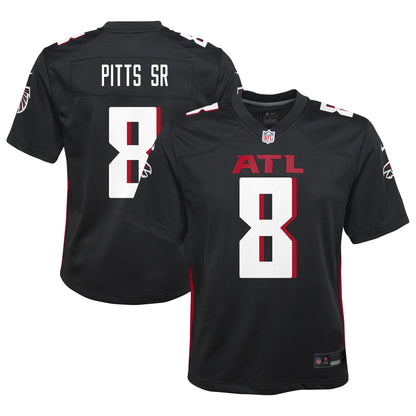 Youth Atlanta Falcons Kyle Pitts Sr. Nike Black Game Jersey