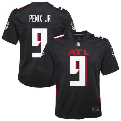 Youth Atlanta Falcons Michael Penix Jr. Nike Black Team Game Jersey