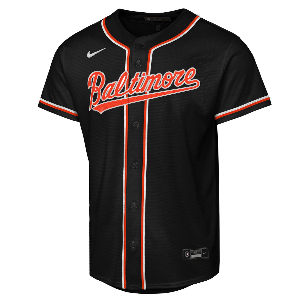 Youth Baltimore Orioles Jackson Holliday Nike Black Fashion Replica Player Jersey